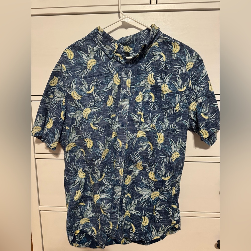 14th $ Union Banana Palm Shirt Sleeve Button Shirt XL